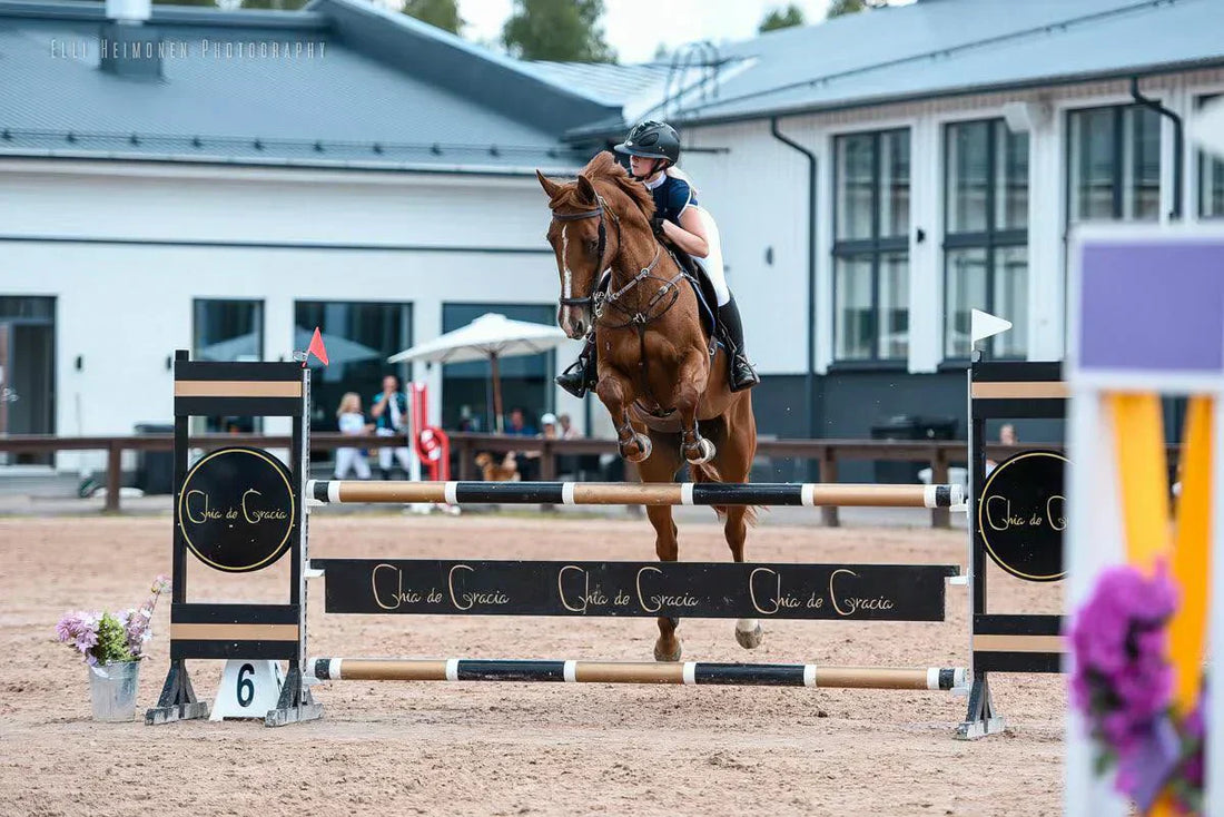 CdG rider Noora Manninen and Glavia moved up to national 120 level